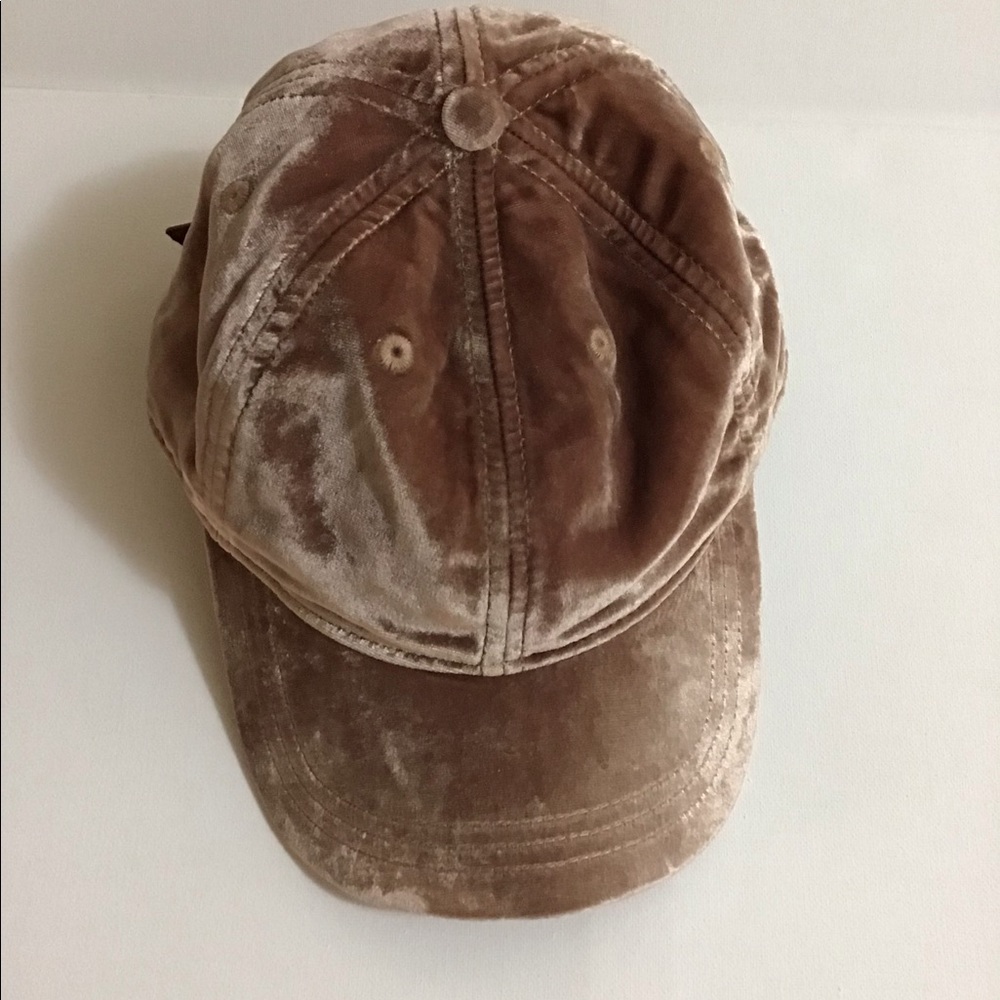 Madewell Pink Velvet Baseball Cap